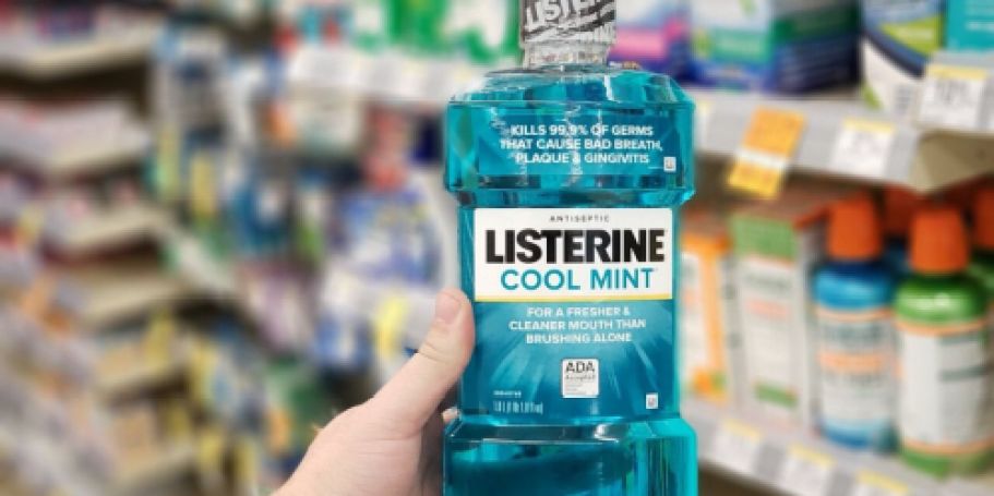 Listerine Mouthwash 1-Liter Bottle Only $4.59 Shipped – Just Stack 3 Amazon Discounts!