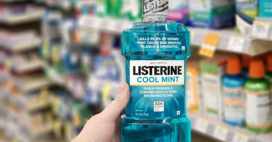 Listerine Mouthwash 1-Liter Bottle Only $4.59 Shipped – Just Stack 3 Amazon Discounts!