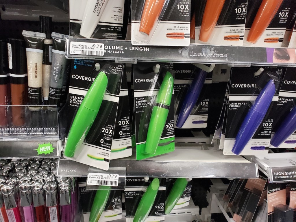 display of CoverGirl cosmetics at CVS