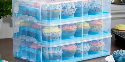 3-Tier Cake & Cupcake Carrier Just $21.99 Shipped