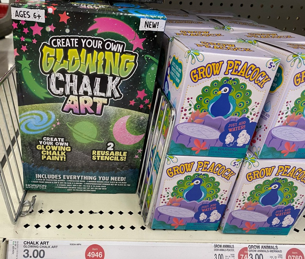 DIY Glow Chalk in Target's Bullseye