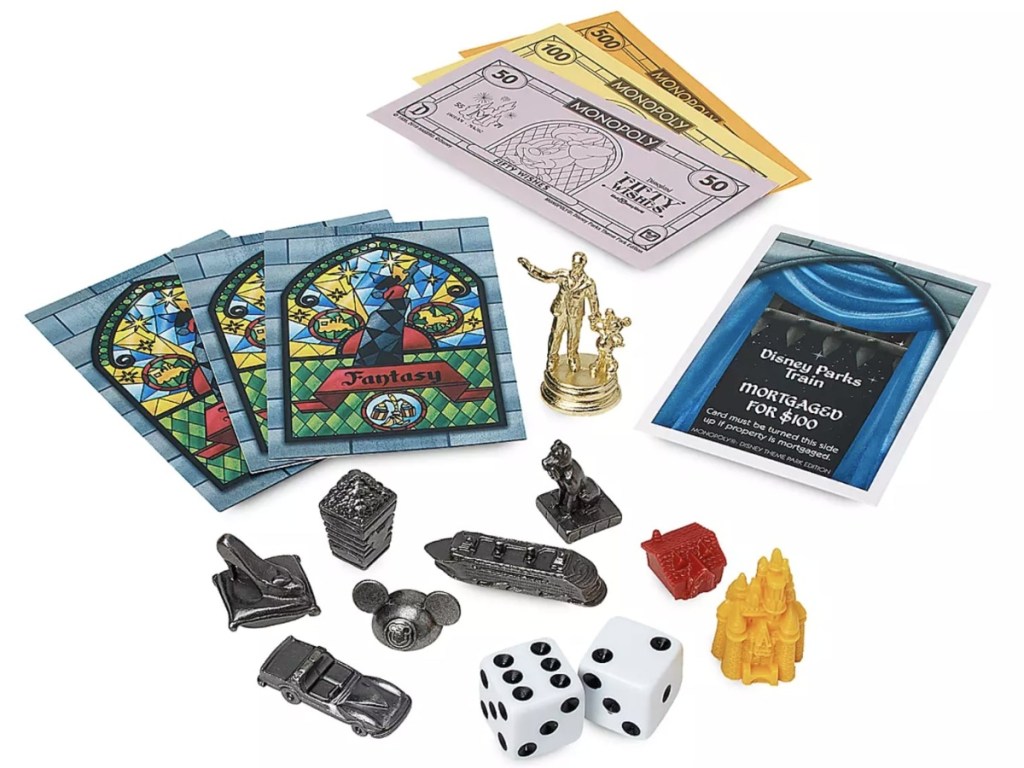 Disney Parks Monopoly game pieces