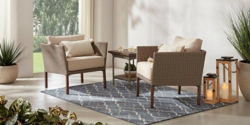 TWO Wicker Patio Chairs w/ Cushions Only $179 Shipped on HomeDepot.online (Regularly $229)