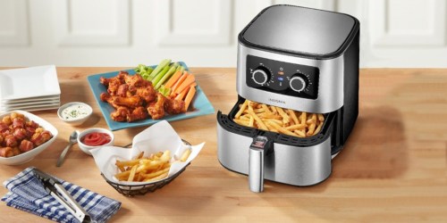 Insignia Stainless Steel Analog Air Fryer Just $39.99 Shipped on BestBuy.online (Regularly $100)