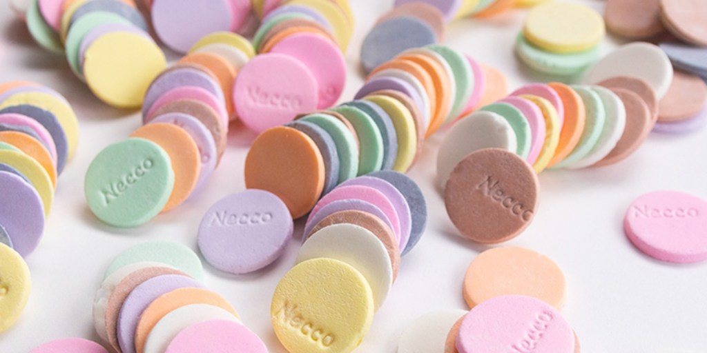 unwrapped Necco wafers