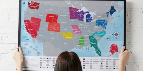 USA Travel Scratch Off Map Just $26.98 Shipped (Regularly $50)