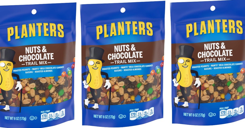 Planters Nuts and Chocolate Trail Mix 6oz Bag