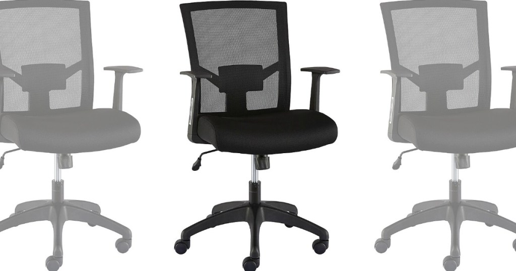 three office chairs