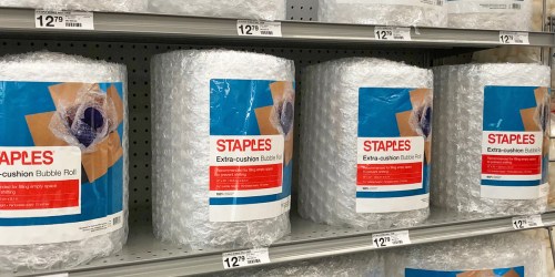 100-Feet of Bubble Wrap Just $9.99 Shipped on Staples.online (Regularly $19)