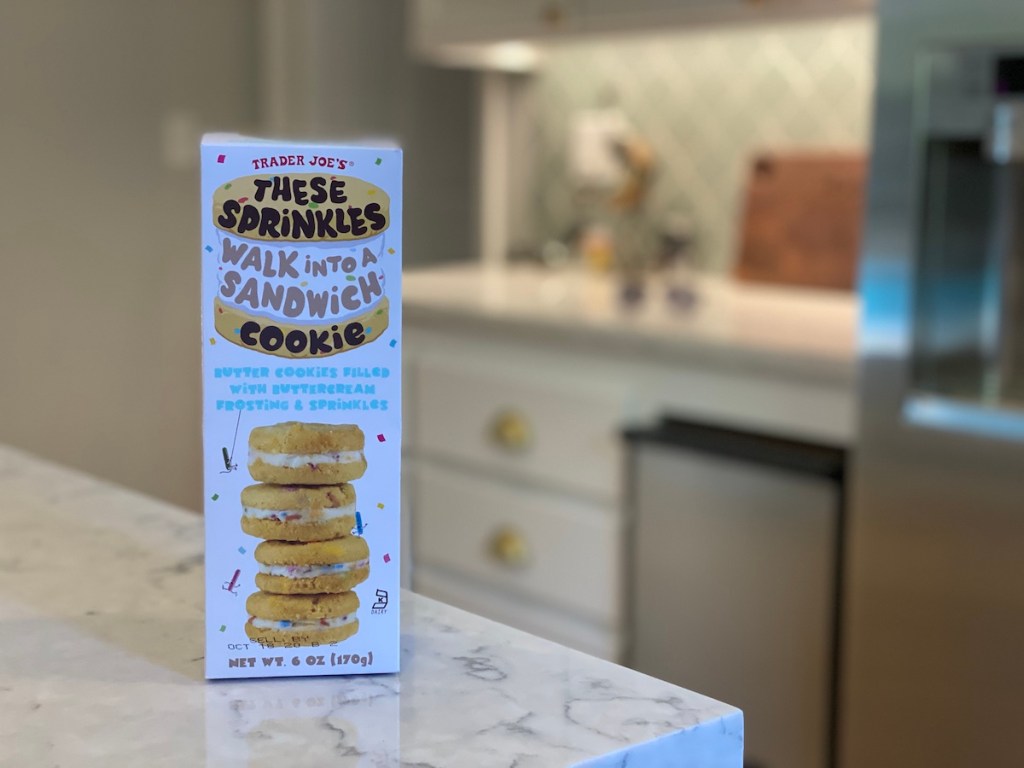 box of cookies on counter