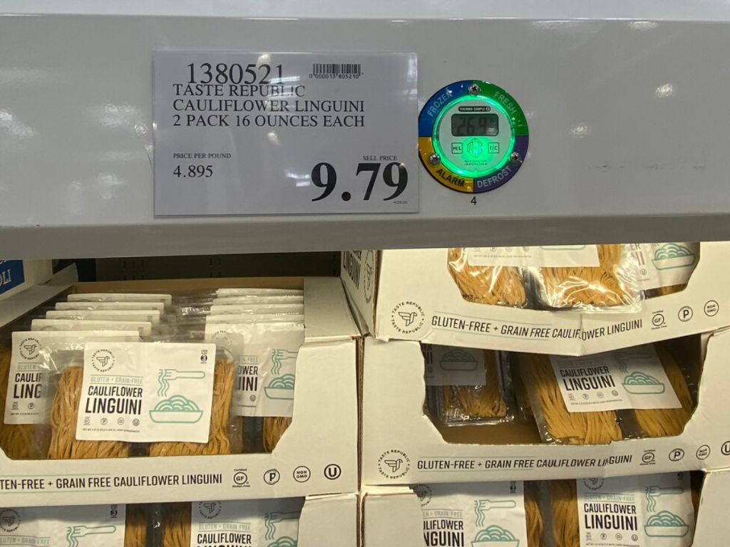 Cauliflower Pasta in case at store 