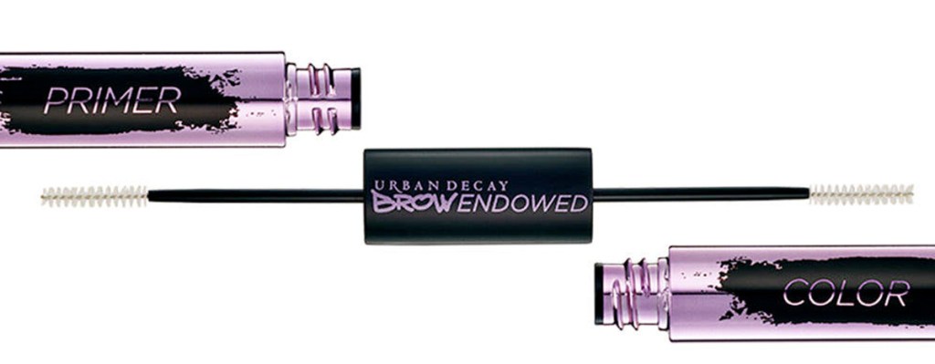 double ended urban decay brow pigment with eyebrow brushes and pigment on each end