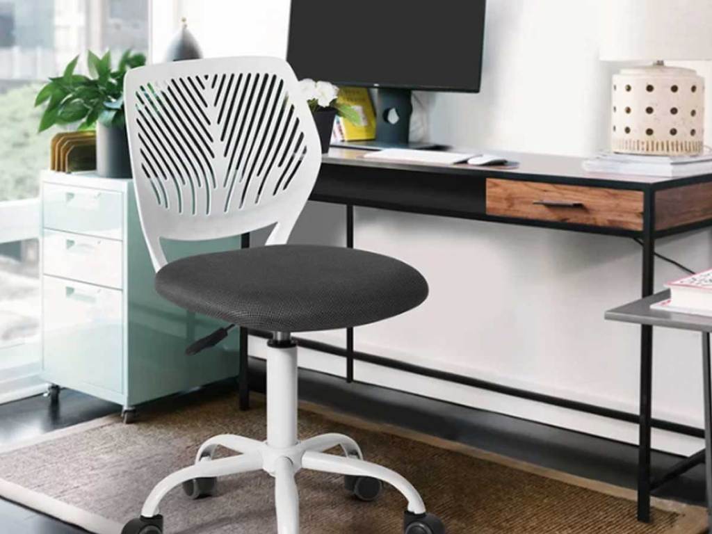 black and white office chair