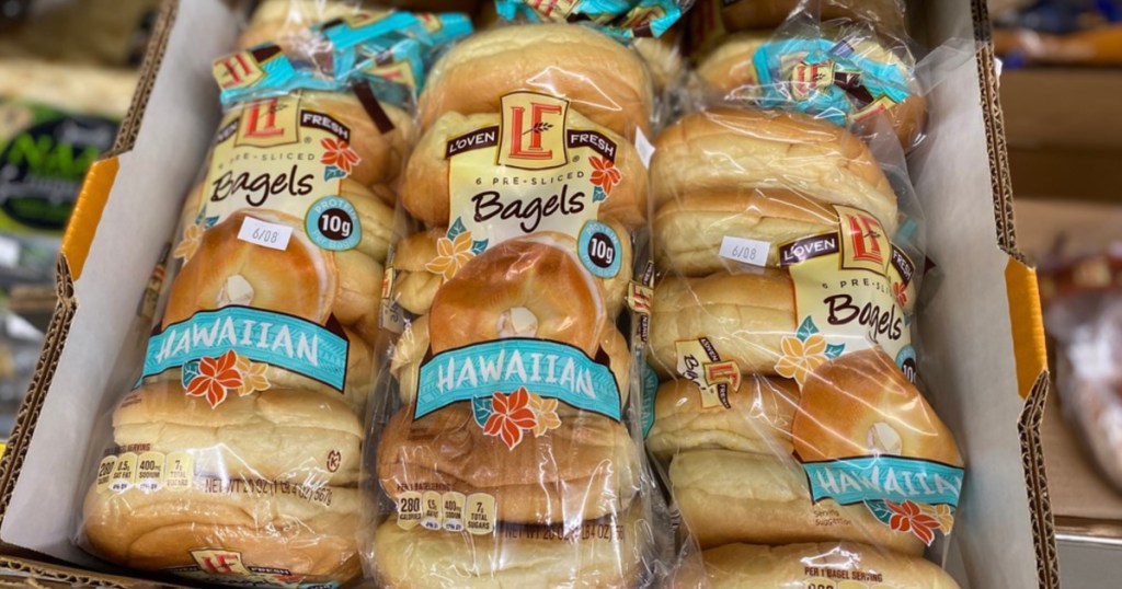 hawaiian bagels at ALDI several bags