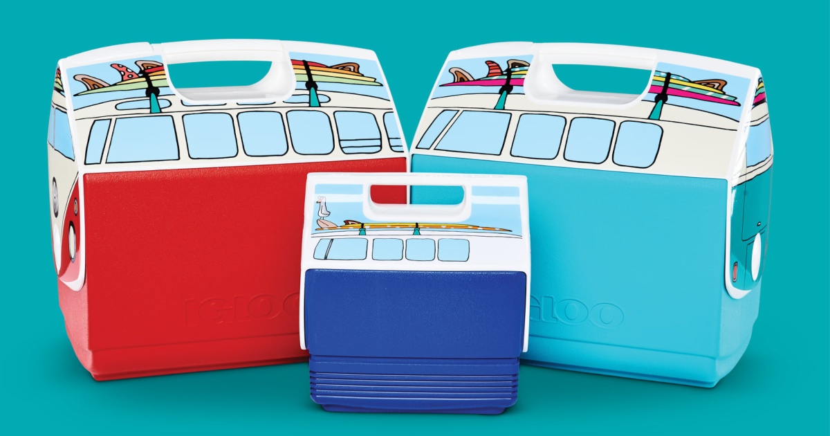 3 coolers that look like VW buses