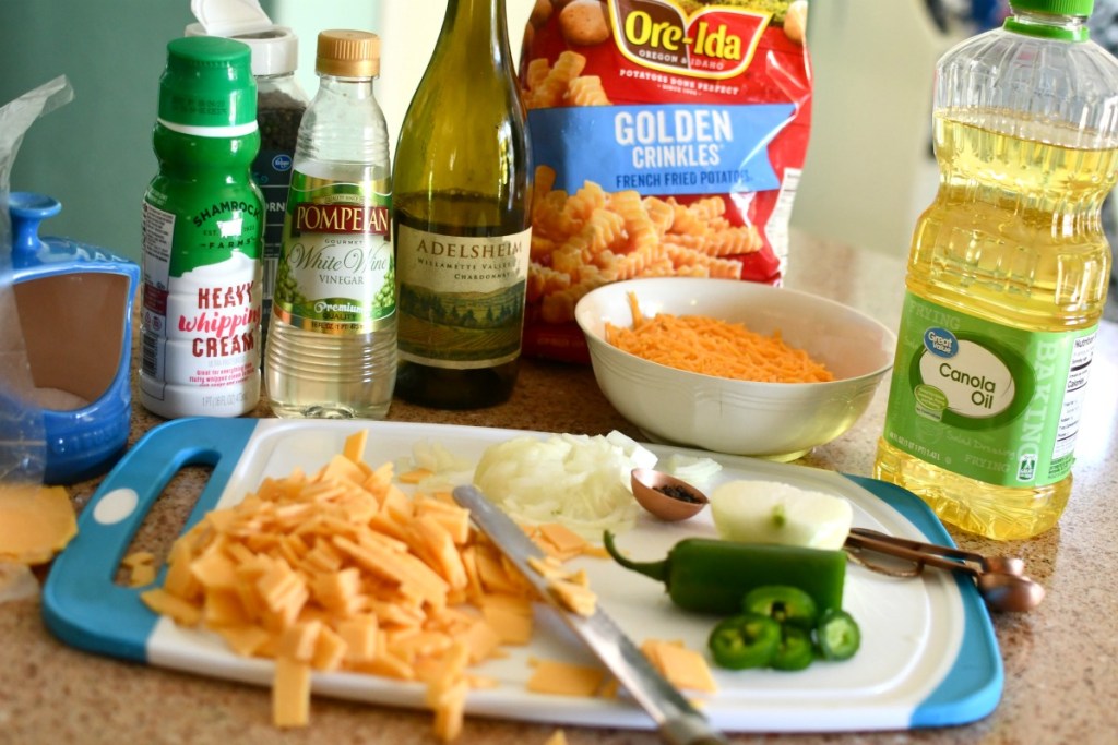 ingredients to make shake shack cheese fries