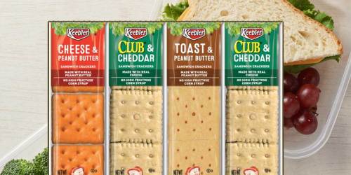 Keebler Sandwich Crackers 45-Count Variety Pack Just $11.99 Shipped on Amazon (27¢ Per Snack)