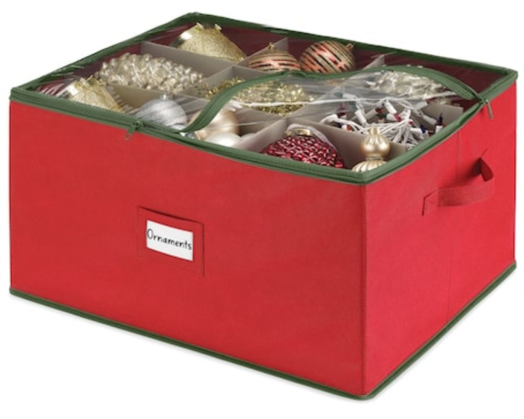 whitmor ornament storage box