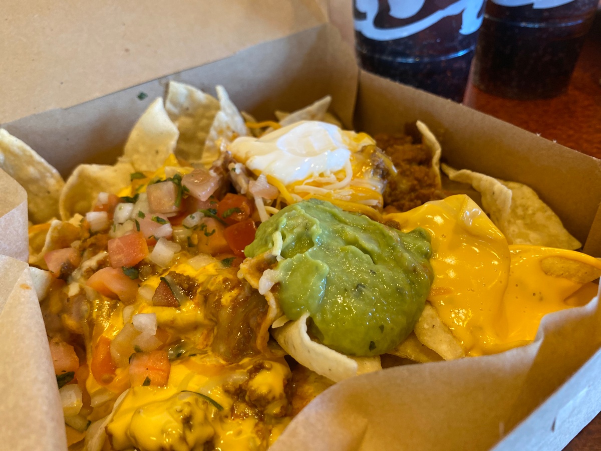 close up of Taco Bell's nachos