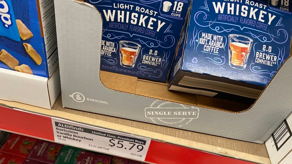 box with whiskey coffee at ALDI