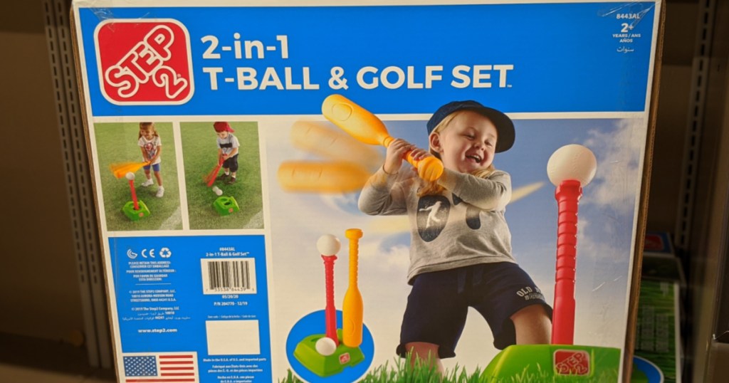 Step 2 2-in-1 Tee Ball and Golf Set for Kids Box