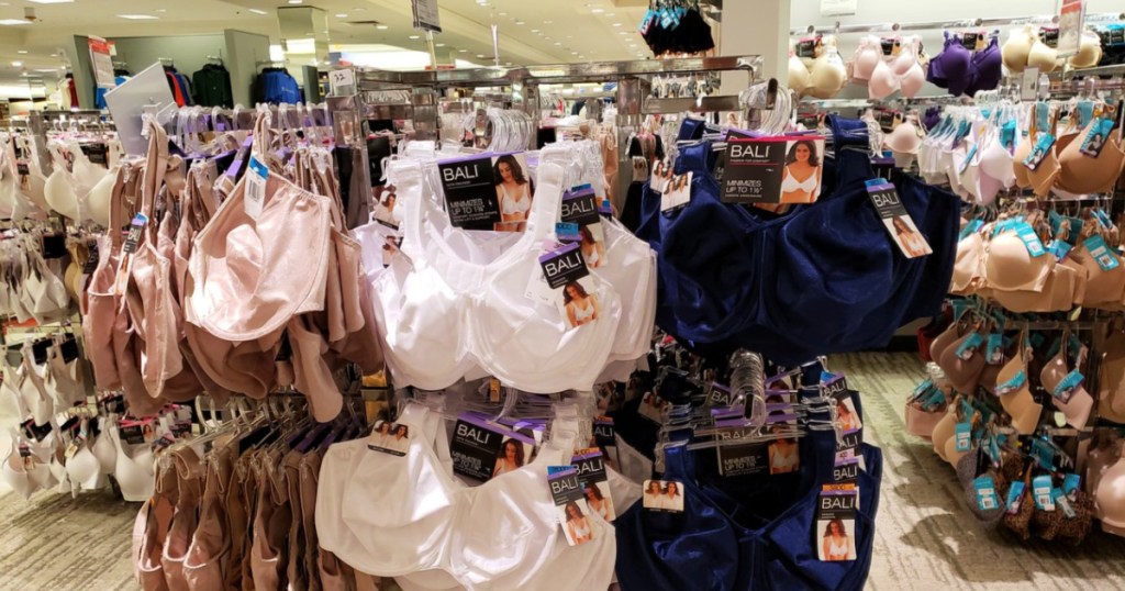 Bali bras on hangers in Macy's