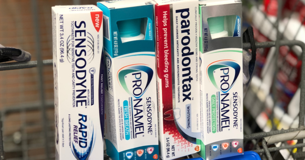 sensodyne and prodontax toothpaste varieties