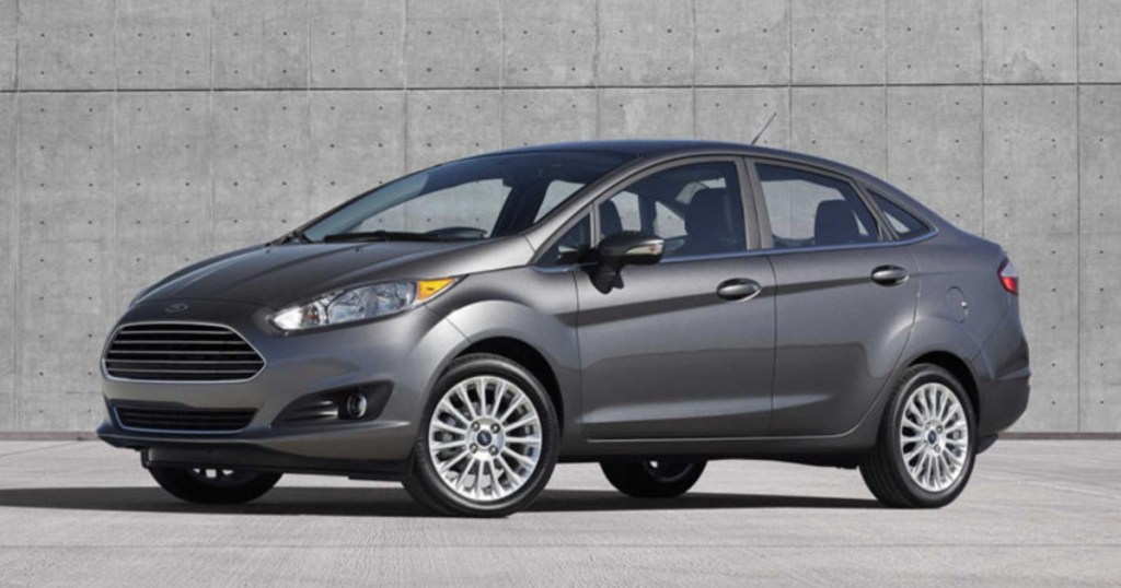 silver Ford Fiesta