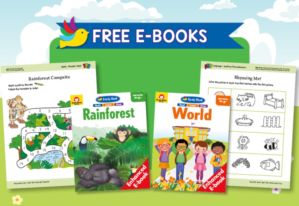 Free Early Bird World and Rainforest E-books