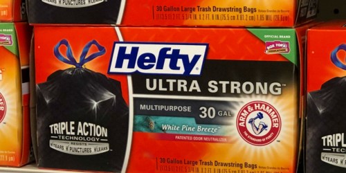 Hefty Ultra Strong 30-Gallon Trash Bags 25-Count Only $4.79 Shipped on Amazon