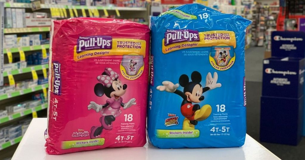 2 packs of Huggies Pull-Ups