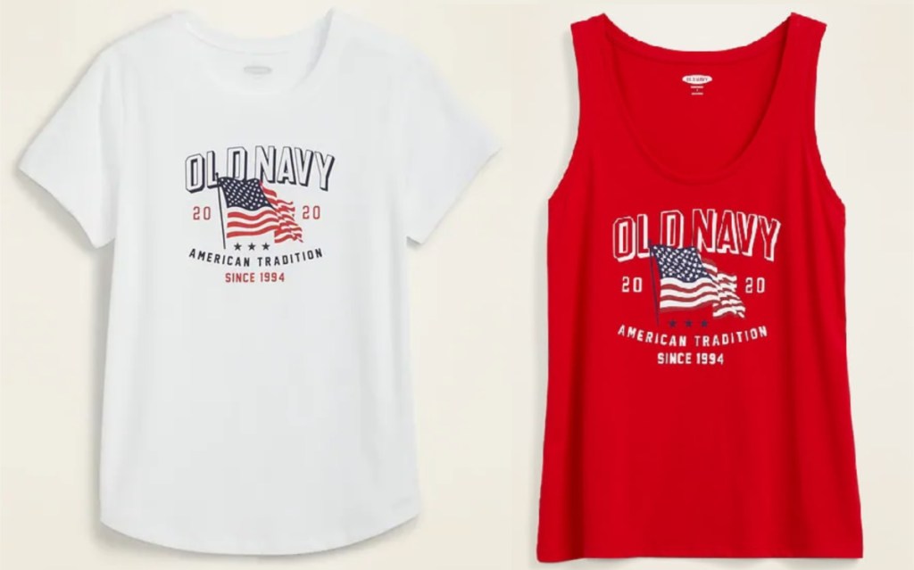 Old Navy Americana tees for women