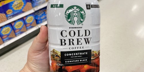 New $2 Starbucks Coupon = Cold Brew Just $3.49 at Target After Cash Back (Regularly $8)