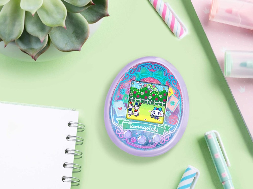 Tamagotchi Wonder Garden game on green surface