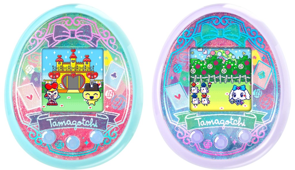 teal and lavender Tamagotchi On Wonder Garden Games