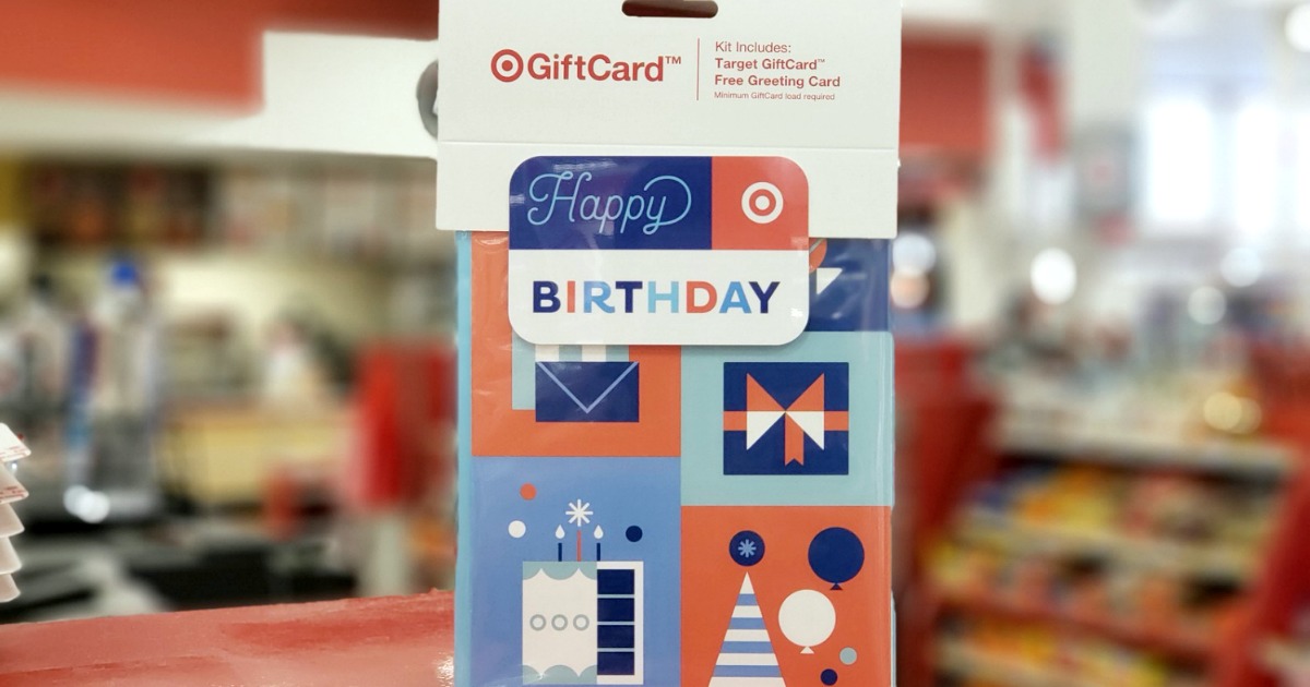 Birthday themed gift card 