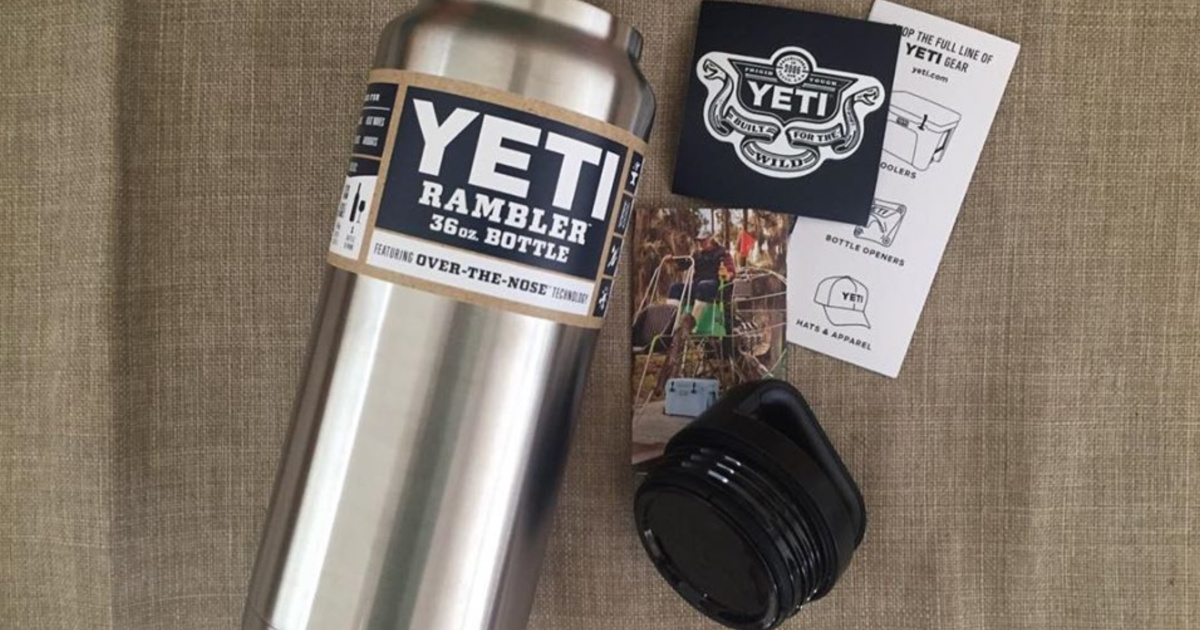 YETI stainless steel rambler