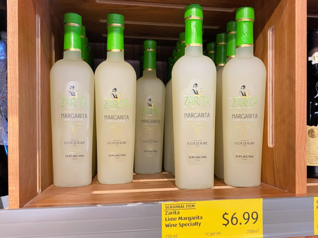 Zarita Margarita Wine Cocktail on shelf at ALDI