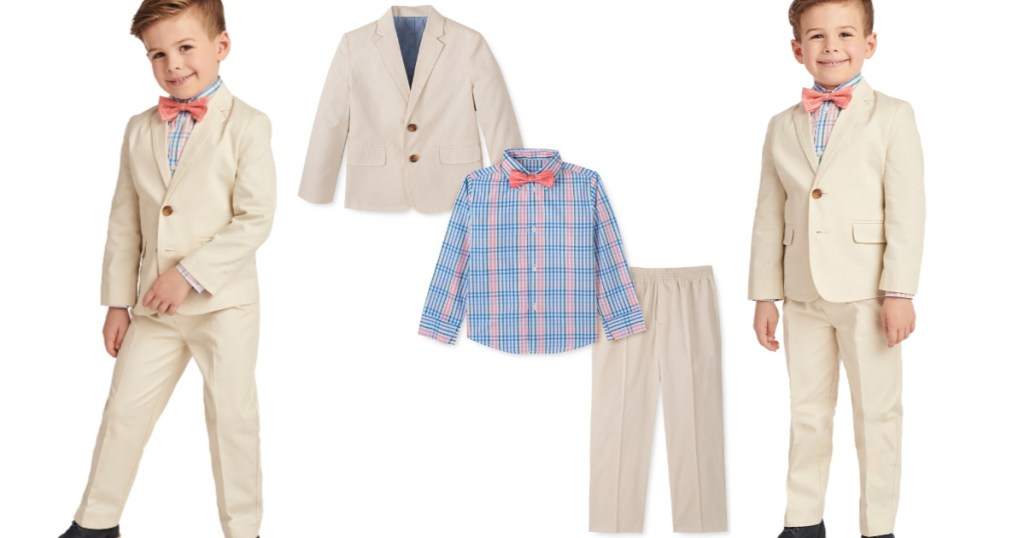 Nautica Little Boys 4-Piece Fine Twill Suit Set