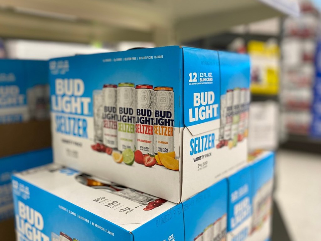 bud light seltzer on store shelf