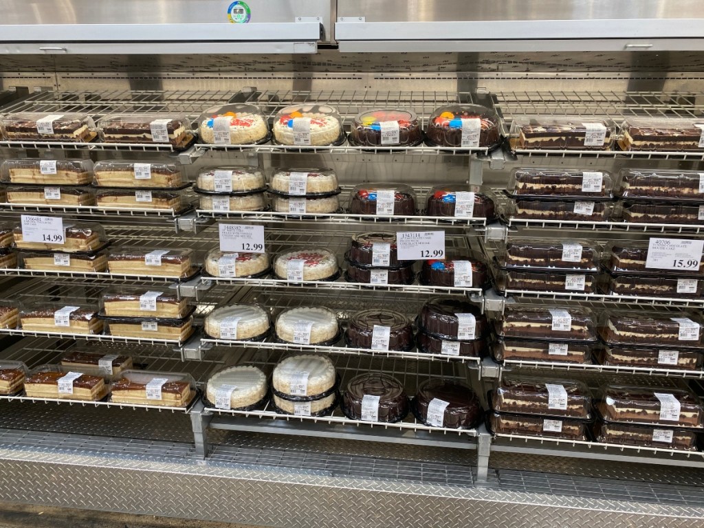 cakes in the Costco bakery