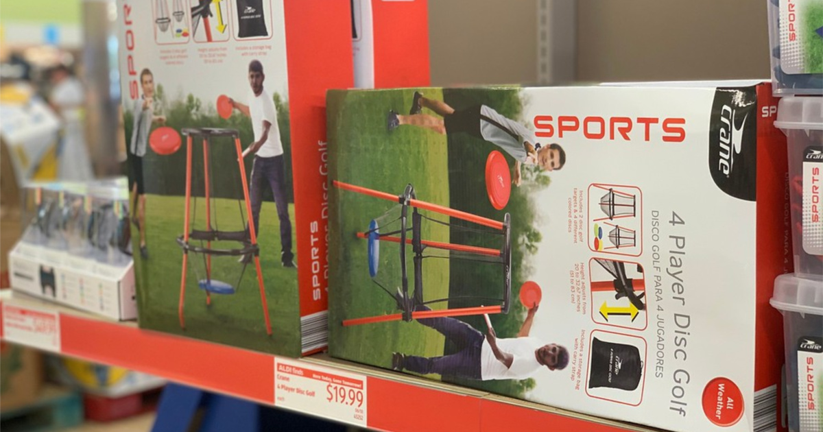 crane disc golf at ALDI