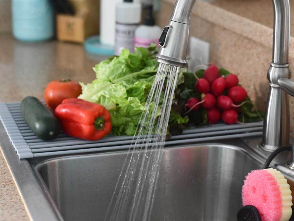 space saving roll-up kitchen drying rack