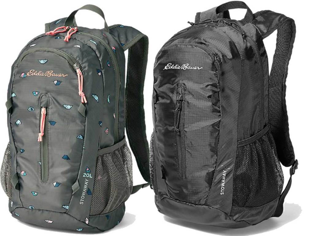 back packs in two styles stock images