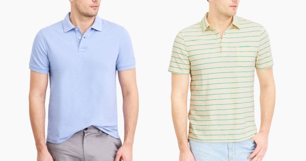 men wearing J. Crew Polos