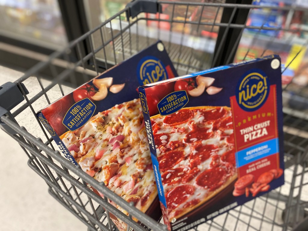 nice! pizzas in shopping cart