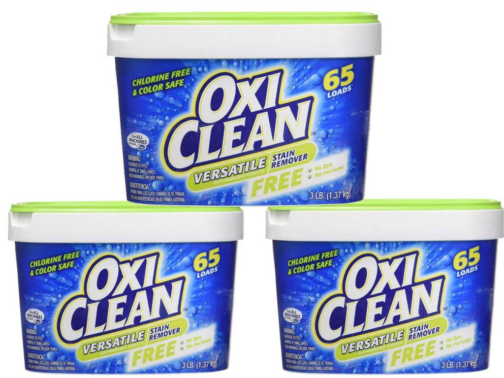 oxiclean three tubs