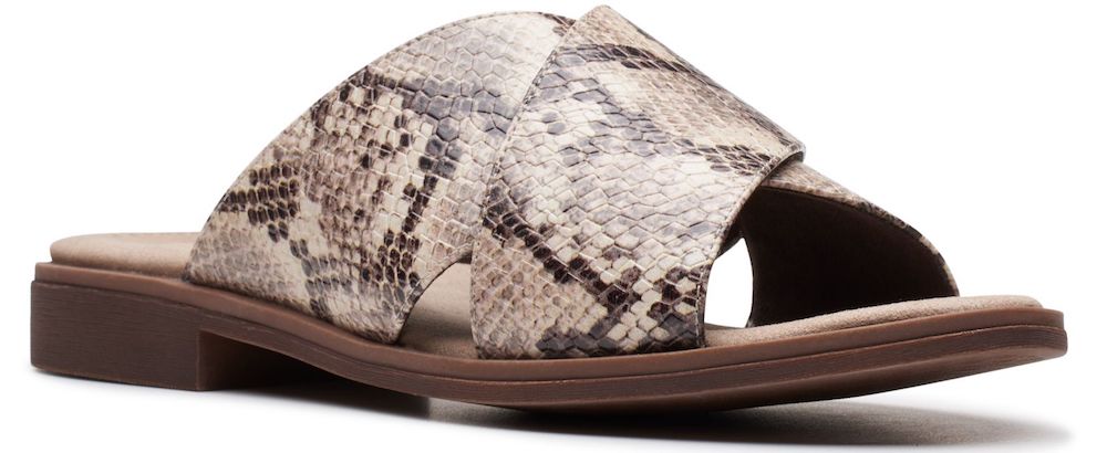 Clarks snake sandals