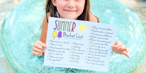 Keep Your Kids Entertained With This FREE Summer Bucket List Printable