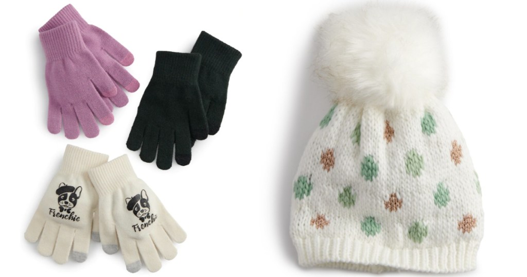 womens gloves and beanie